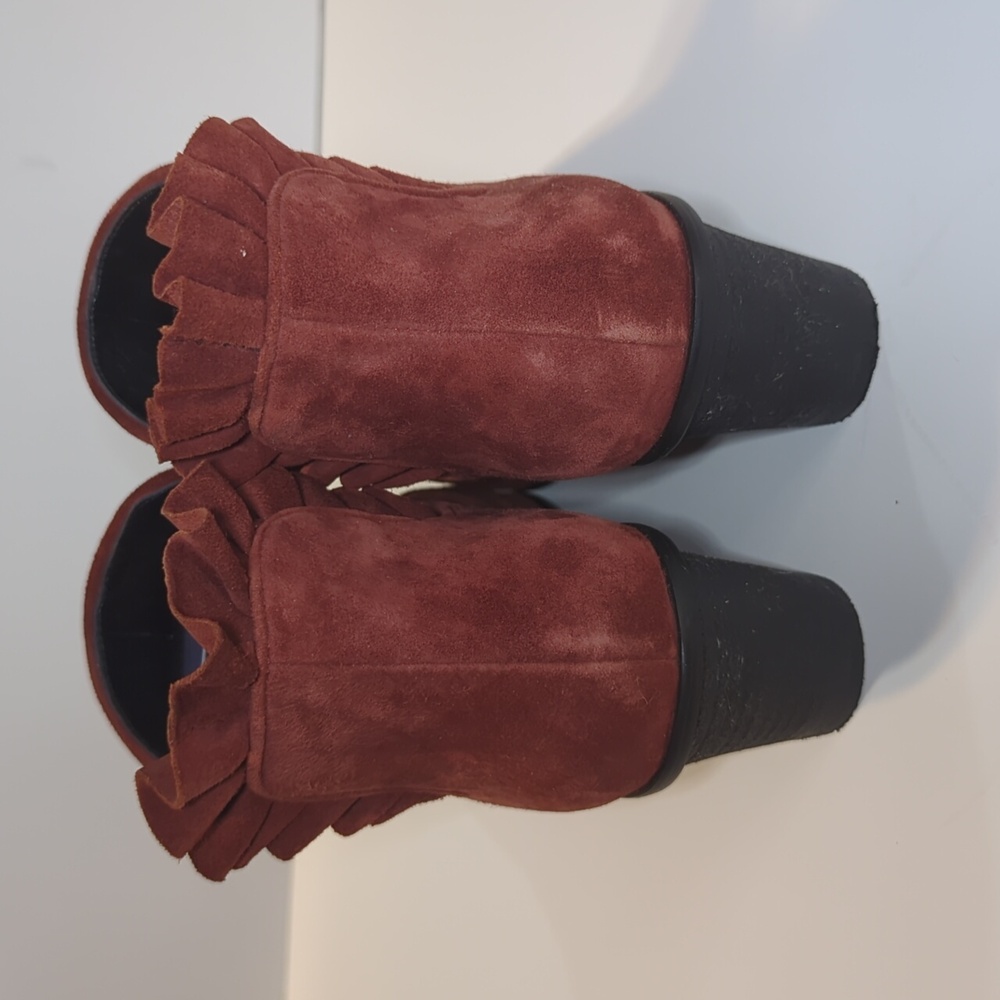 Lori Goldstein Sydney Ruffle Detail Ankle Booties Size 8 - Picture 4 of 13